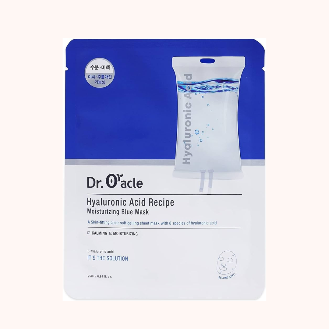 Dr.Oracle Hyaluronic Acid Recipe Moisturizing Blue Mask- Маска с гиалуроновой кислотой 25мл
