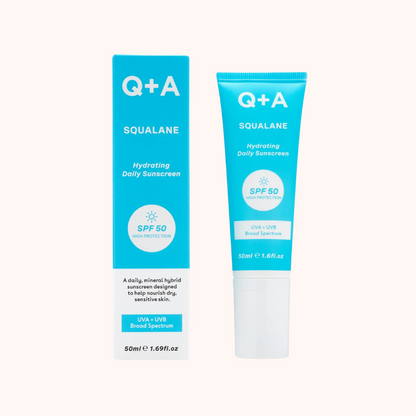 Q+A Squalane Hydrating Daily Sunscreen SPF50 50ml