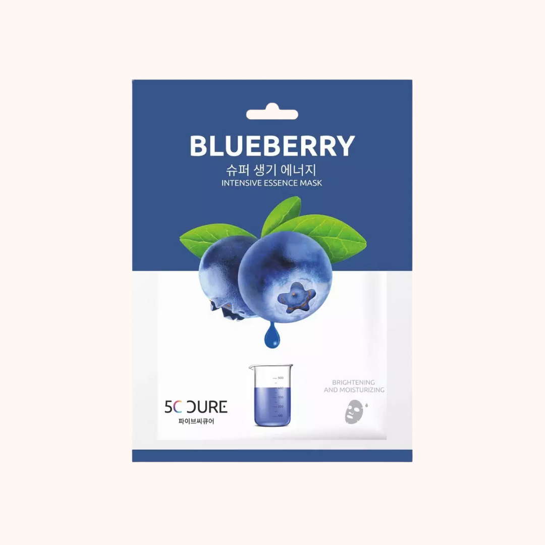 5C CURE Blueberry Intensive Essence Sheet Mask 25ml