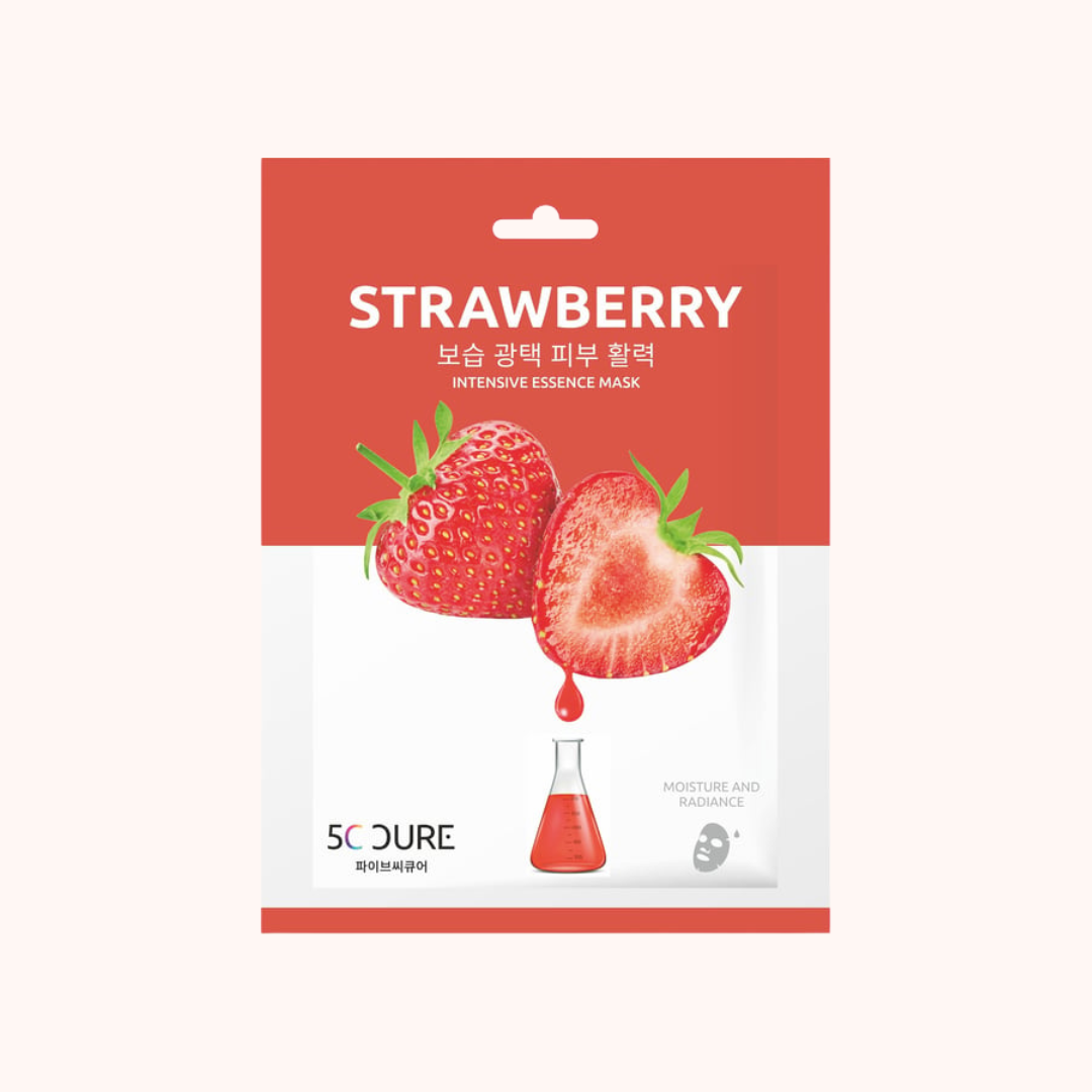 5C CURE Strawberry Intensive Essence Sheet Mask 25ml