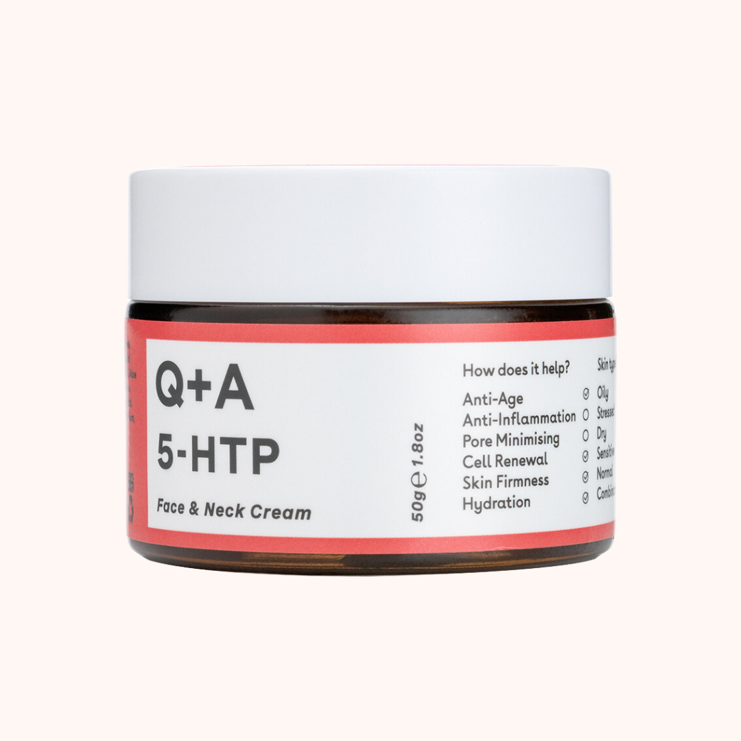 Q+A 5-HTP Антивозрастной крем для лица и шеи 50г