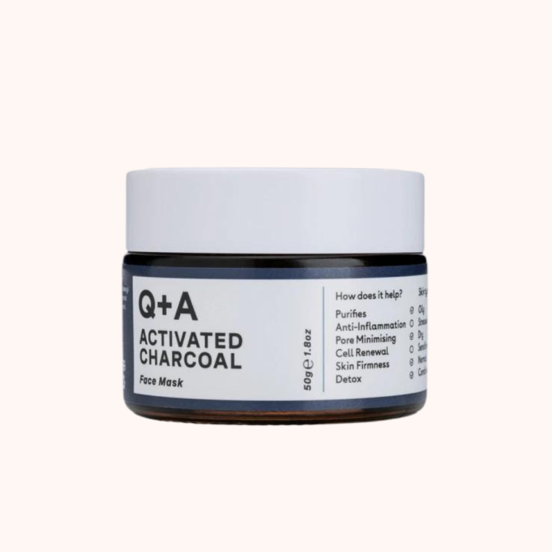 Q+A Activated Charcoal Очищающая маска для лица с углем 50г