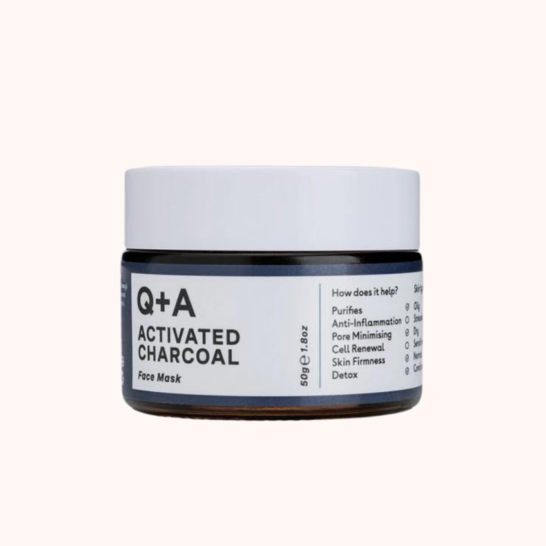 Q+A Activated Charcoal Cleansing Face Mask 50g