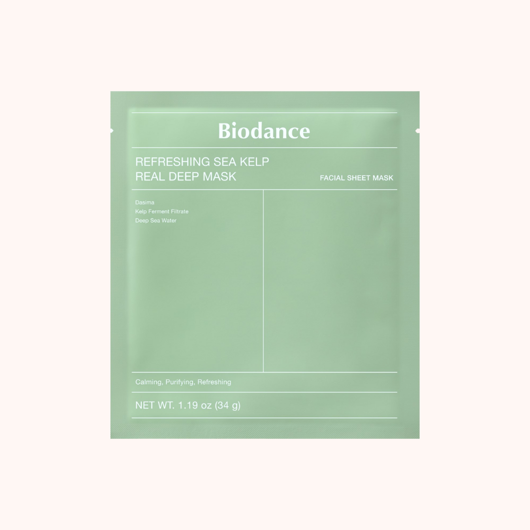 Biodance Refreshing Sea Kelp Real Deep Mask packaging on a white background