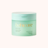 A mint green jar of bohicare Clear & Glow Toner Pads with gold lettering, set against a solid pale pink background.