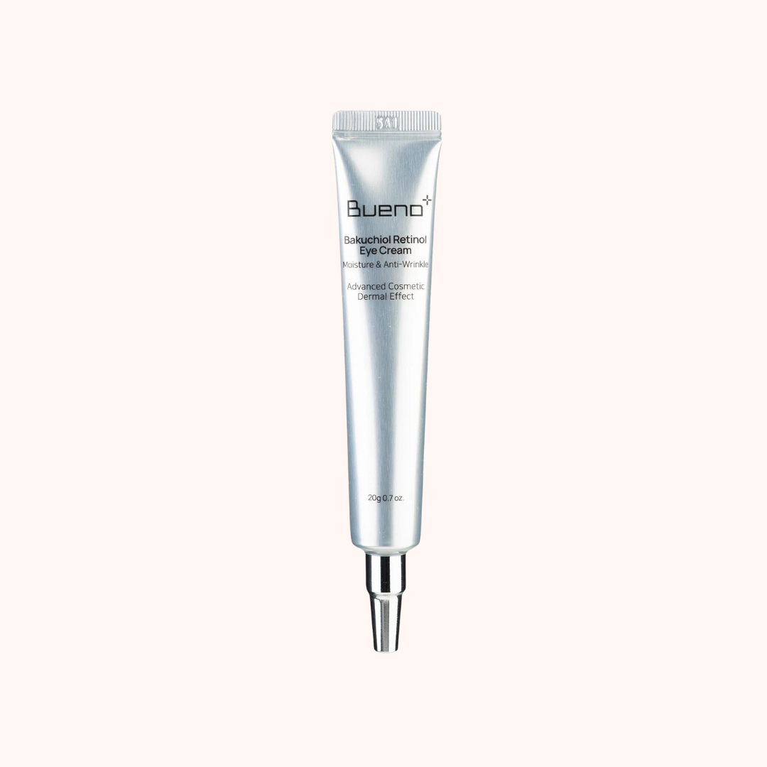 Silver eye cream tube with &
