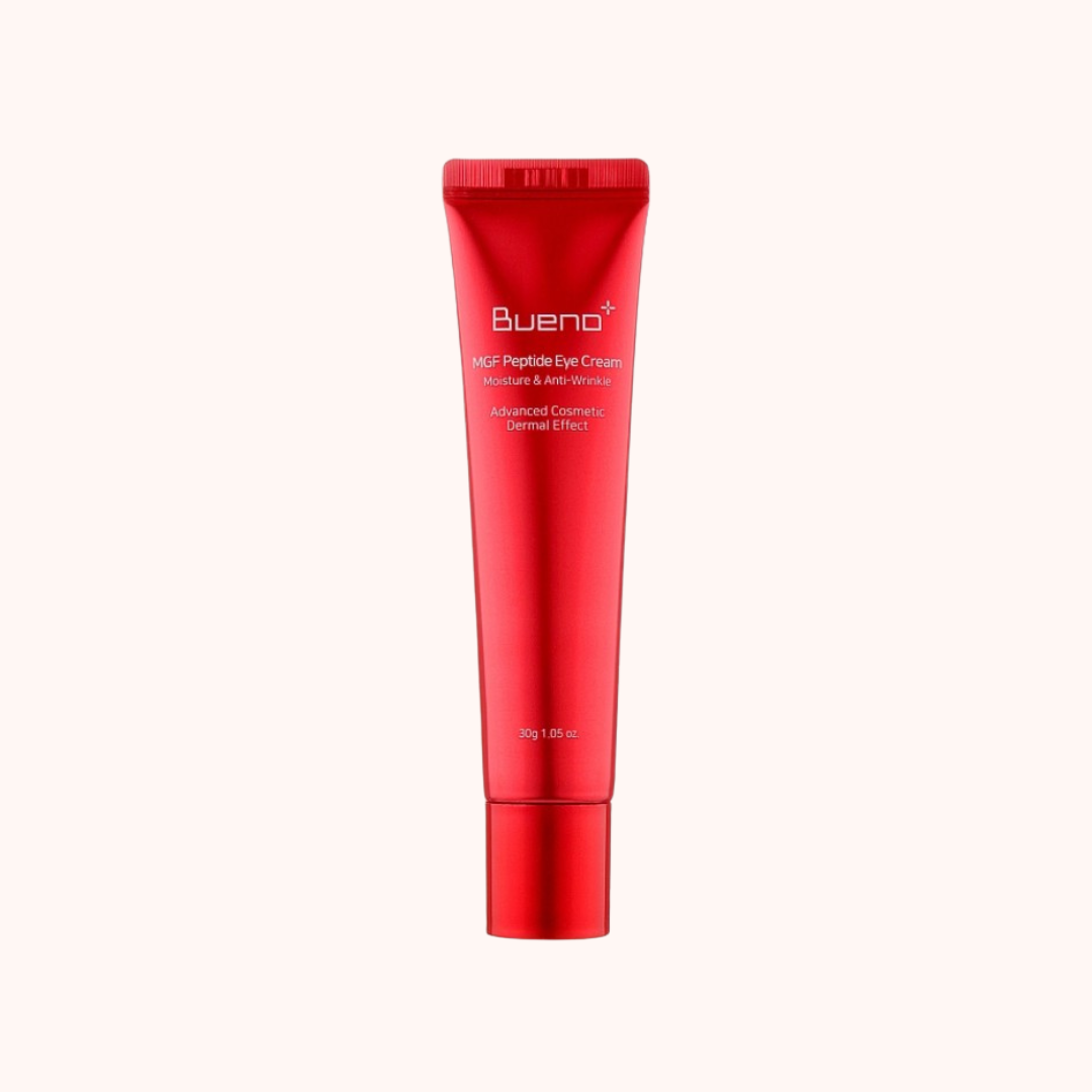 Red skincare tube labeled &