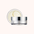 A jar of Ulike Vitamin Synchronized Skin Brightening Gel with its lid off, showing the pale yellow cream inside, set against a solid off-white background.