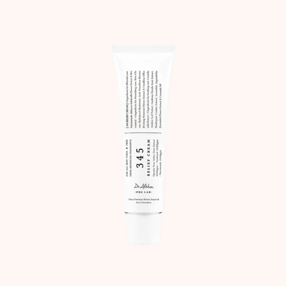 A tube of Dr. Althea 345 Relief Facial Cream with a white label displaying product details.