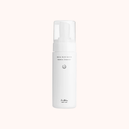 White bottle of Dr. Althea Bubble Cleanser on a white background