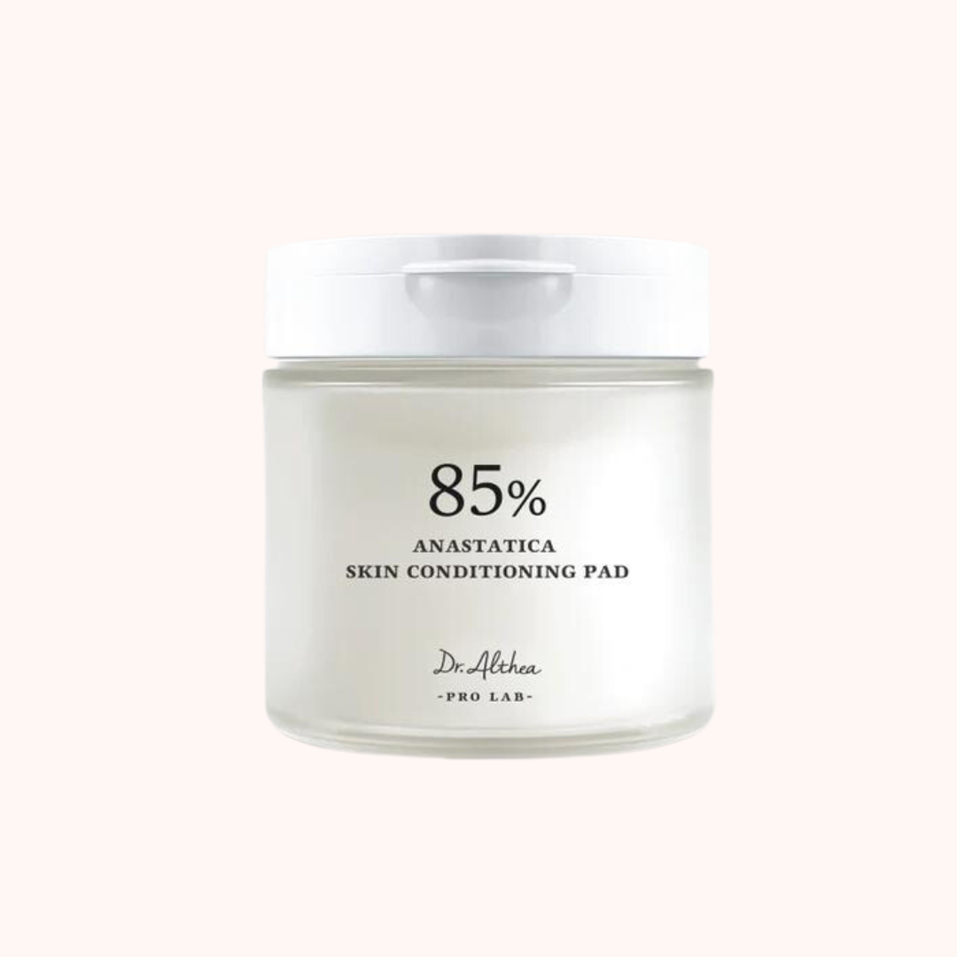 A white jar labeled &