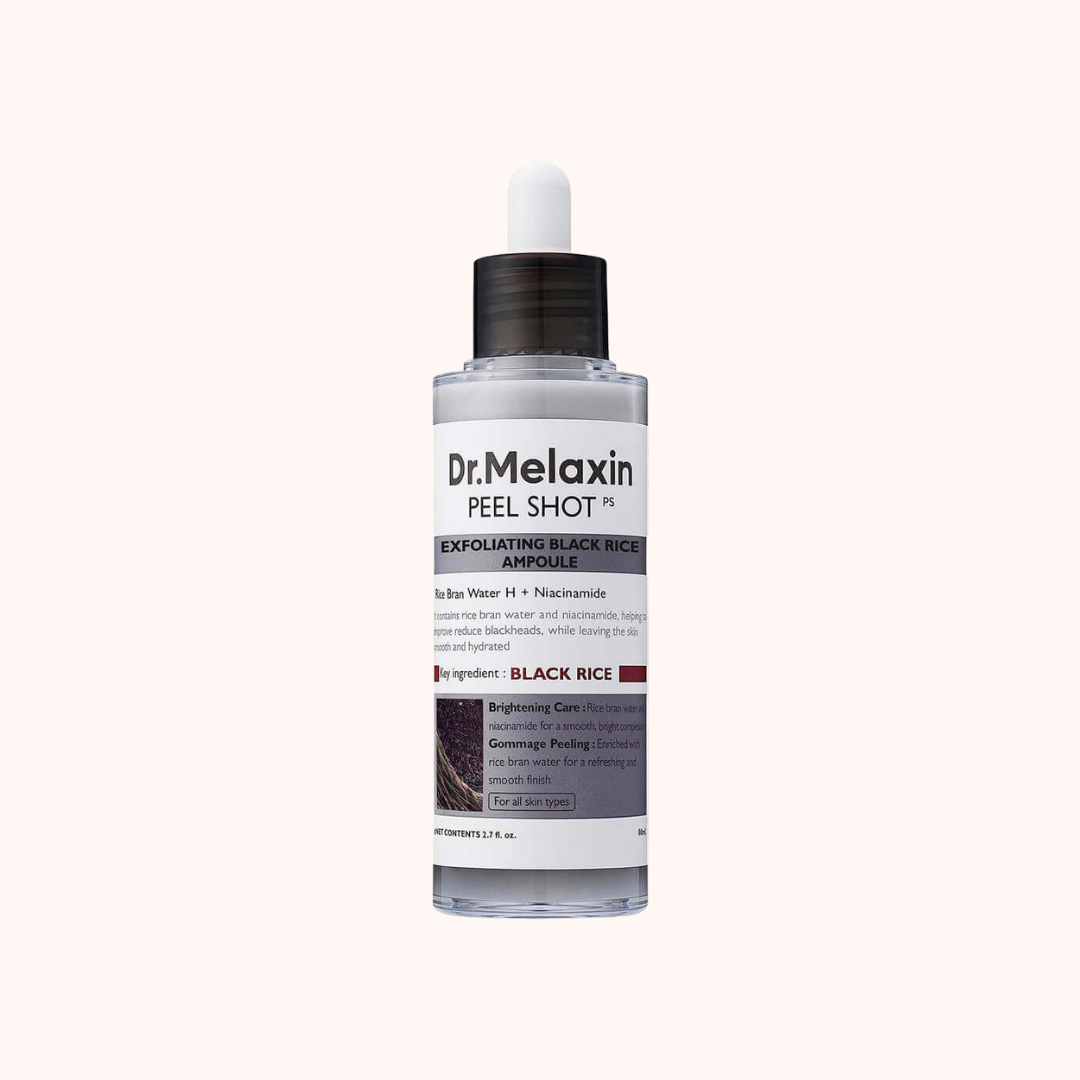 Dr. Melaxin Peel Shot skincare product on a white background