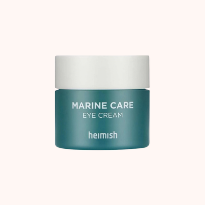 Marine Care Eye Cream jar by heimish on a white background