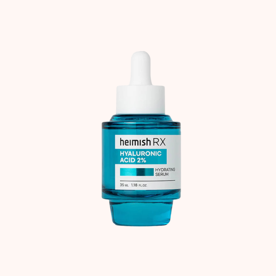 Heimish RX Hyaluronic Acid 2% serum bottle on a white background
