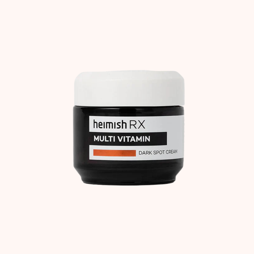 Heimish RX Multi Vitamin Dark Spot Cream jar on a white background