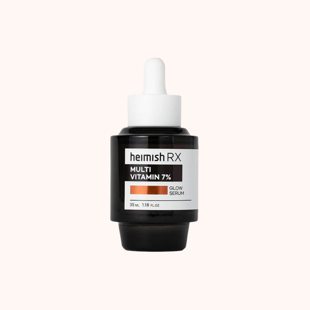 Heimish RX Multi Vitamin 7% serum bottle on a white background