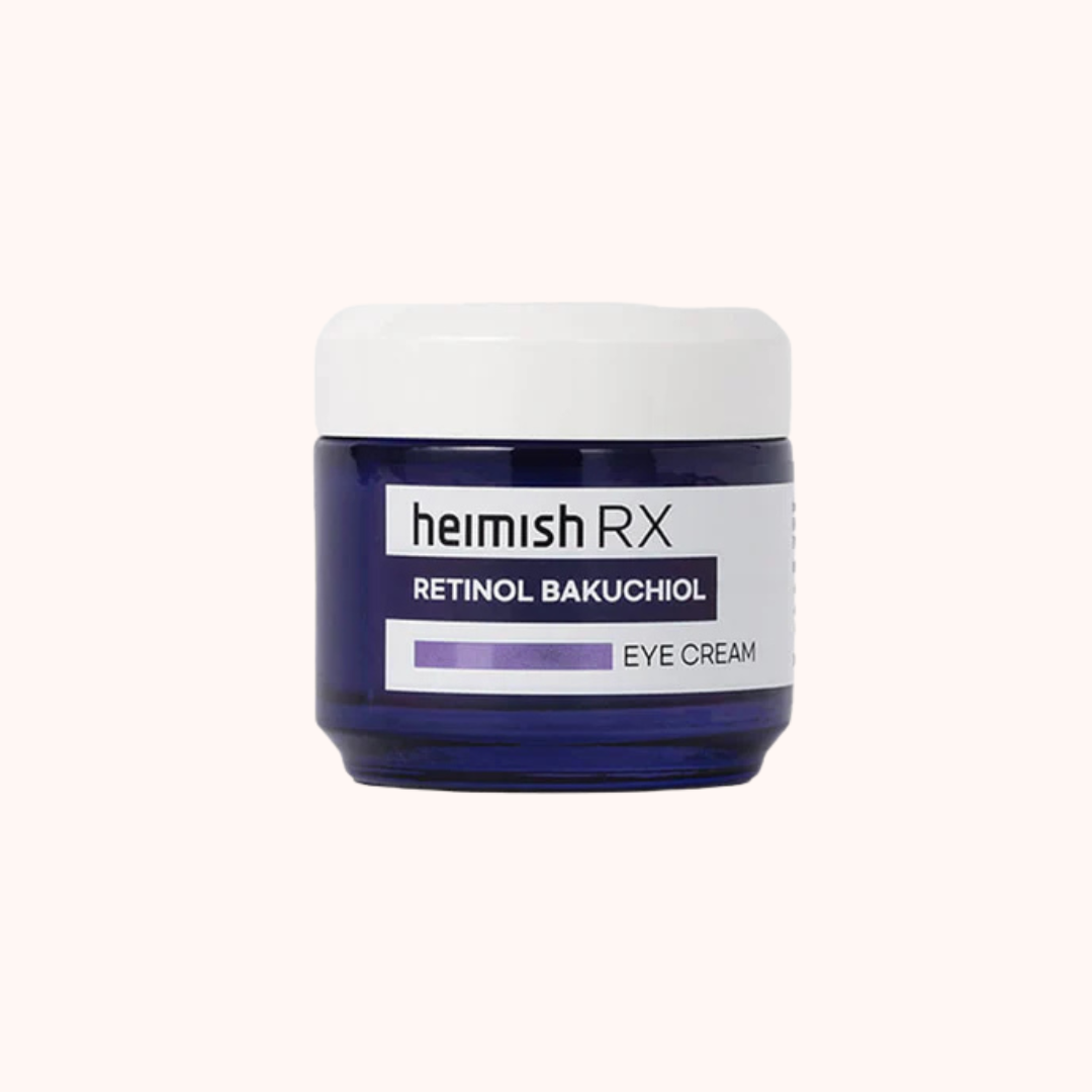 Heimish RX Retinol Bakuchiol Eye Cream jar on a white background