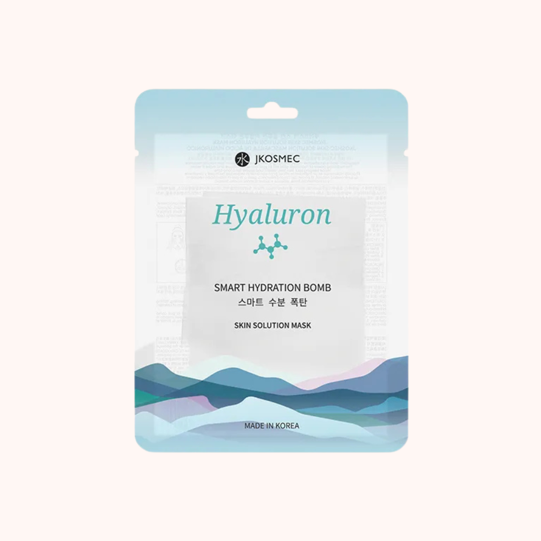 Skincare mask packaging with &