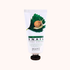 Snail hand cream with a green leaf and snail on the packaging against a white background