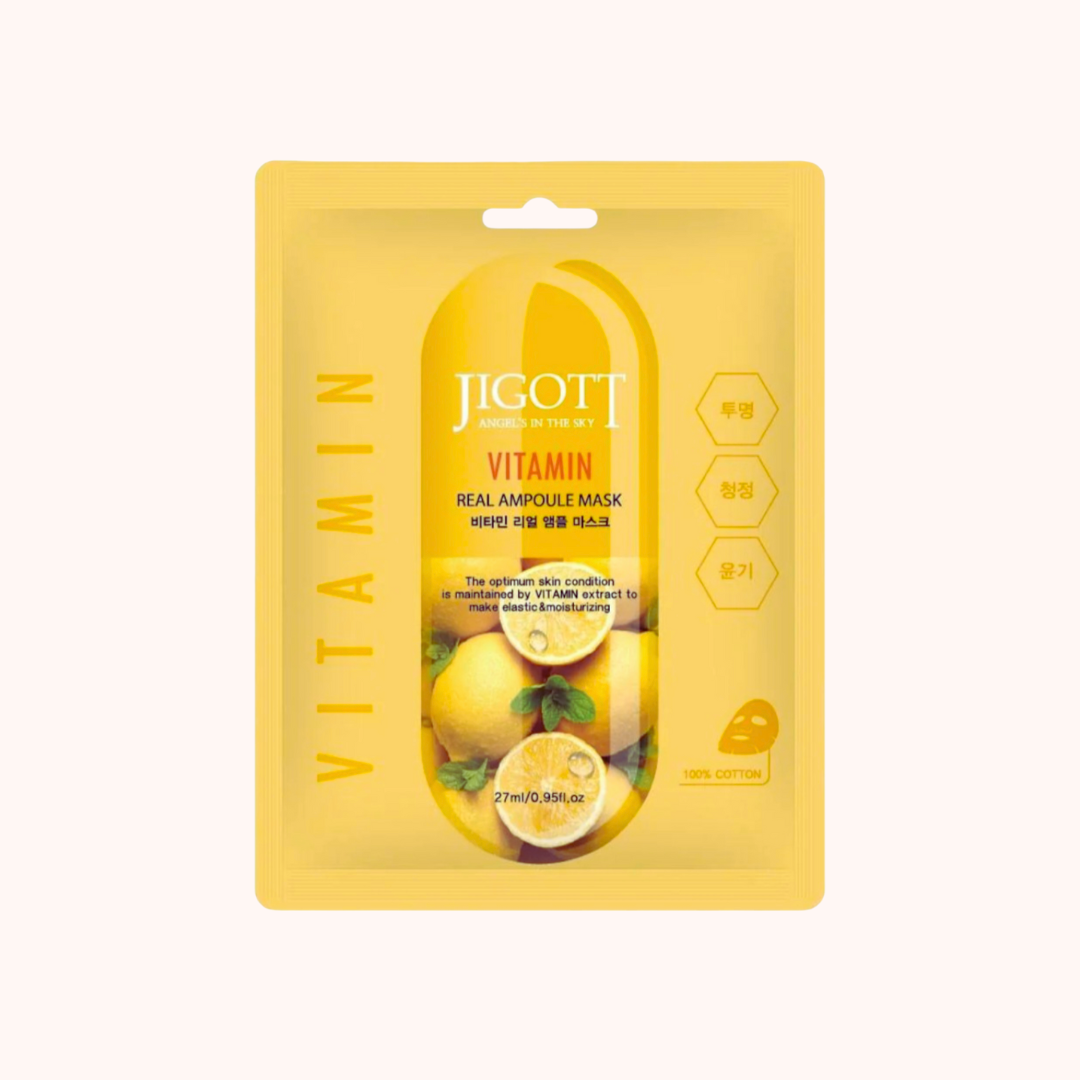 Jigott Vitamin Real Ampoule Mask packaging on a white background