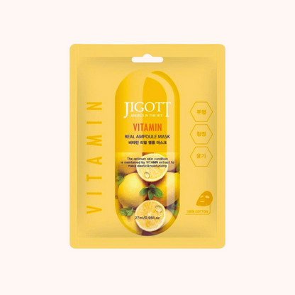 Jigott Vitamin Real Ampoule Mask packaging on a white background