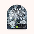 Packaging of Look At Me Charcoal Face Sheet Mask featuring a koala character, text, and floral patterns predominantly in black, blue, and white colors.