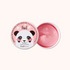 A package of Look At Me Panda Hydrogel Eye Patch Pearl with one patch visible, showing a pink color and a cute panda design on the packaging.