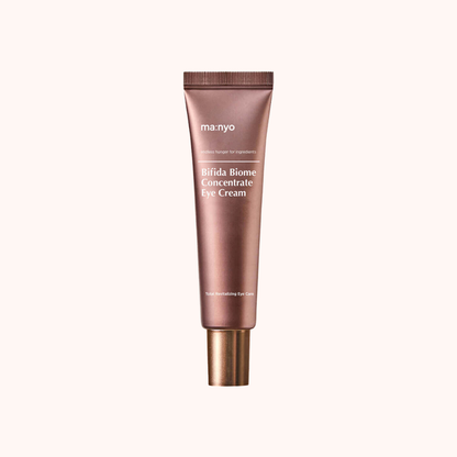 Tube of M:nyo Mirida Biome Concentrate Eye Cream on a white background