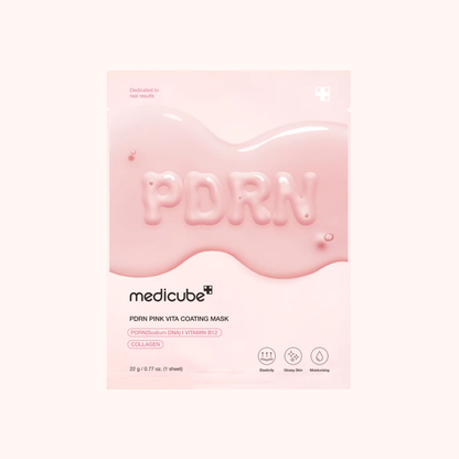 Pink mask packaging with &