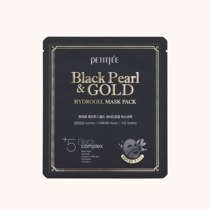 Petitfee Black Pearl &amp; Gold Hydrogel Face Mask