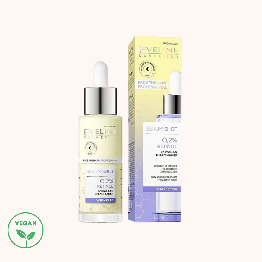 Eveline 0.2% Retinol Squalane Niacinamide Serum Shot 30ml