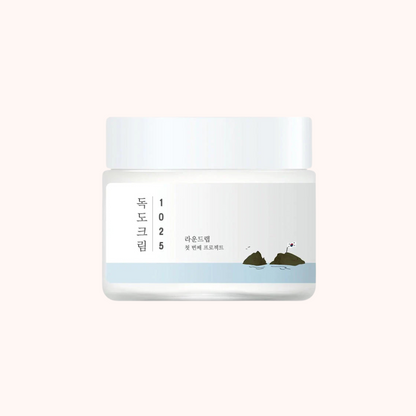 White jar with blue accents on a white background