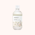 White bottle with a label on a white background