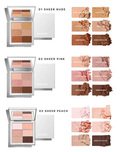 Amuse Eye Vegan Sheer Palette - 3 variants