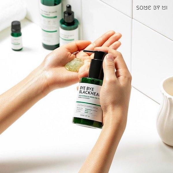 Some By Mi Bye Bye Blackhead 30 Days Miracle Green Tea Tox Bubble Cleanser 120g