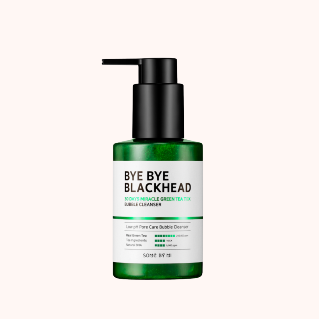 Some By Mi Bye Bye Blackhead 30 Days Miracle Green Tea Tox Bubble Cleanser 120g