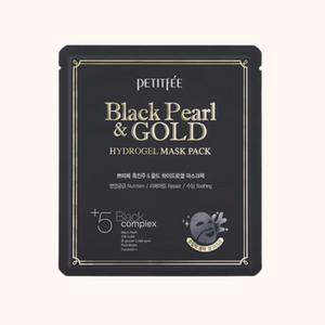 Petitfee Black Pearl & Gold Hydrogel Face Mask