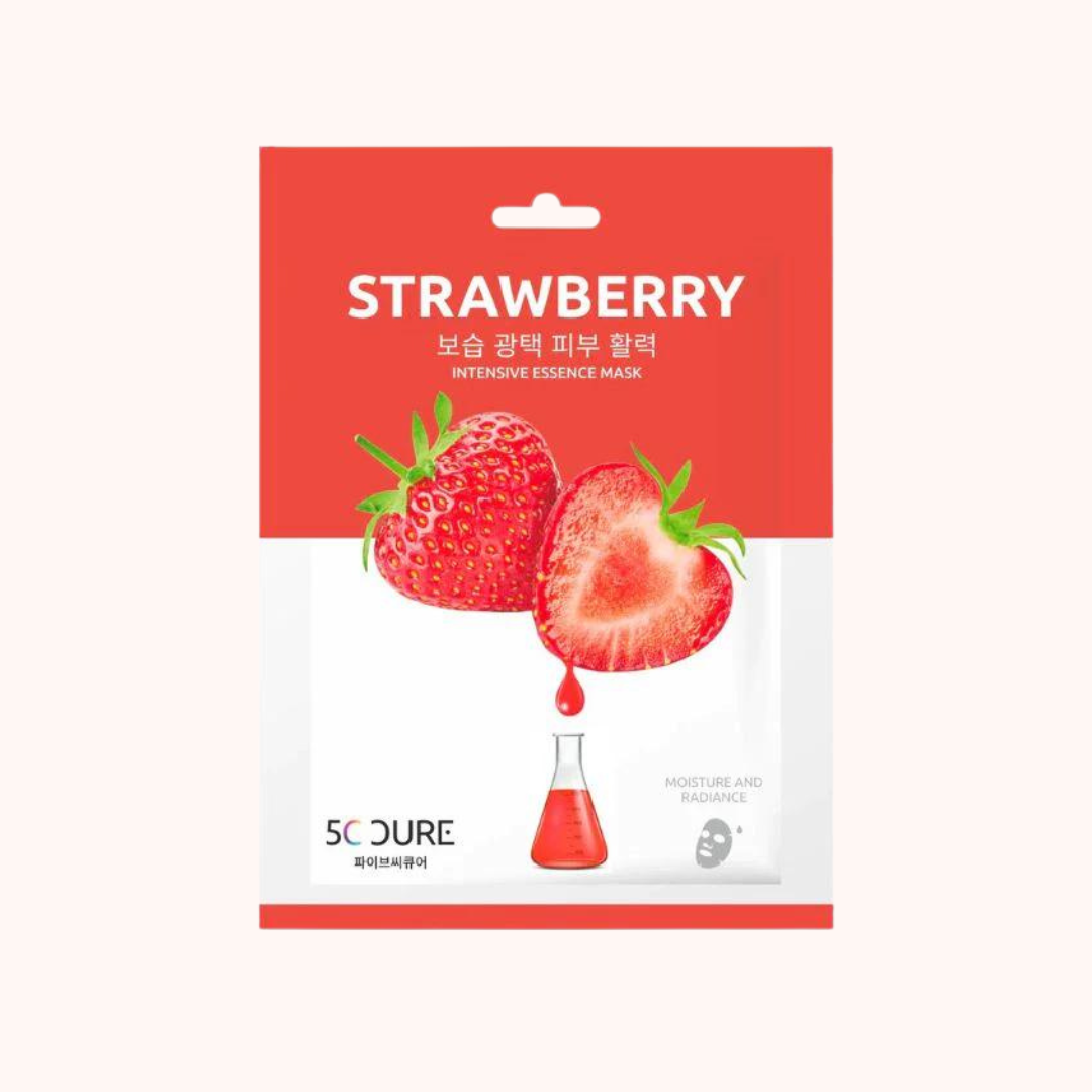 5C CURE Strawberry Intensive Essence Sheet Mask 25ml