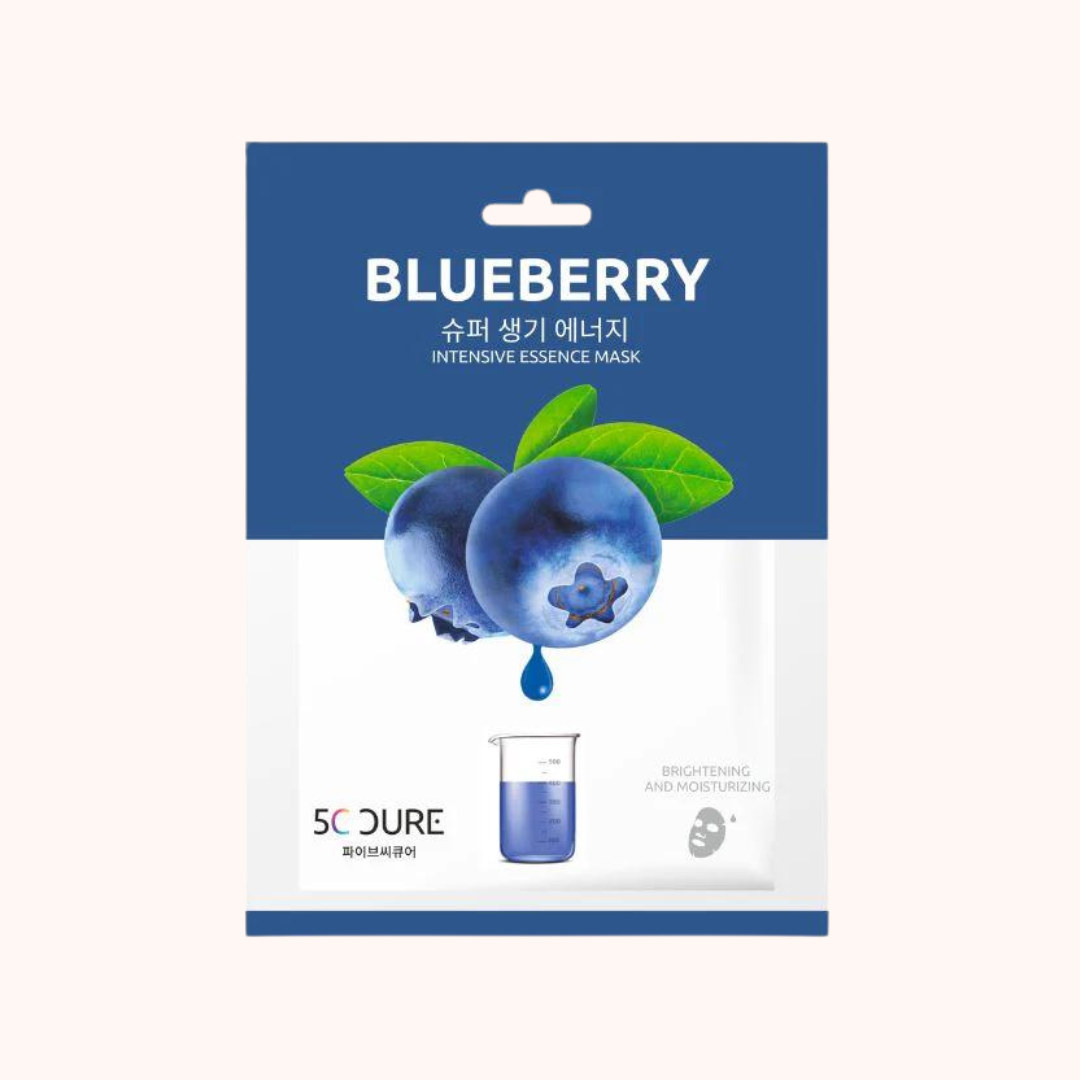 5C CURE Blueberry Intensive Essence Sheet Mask 25ml
