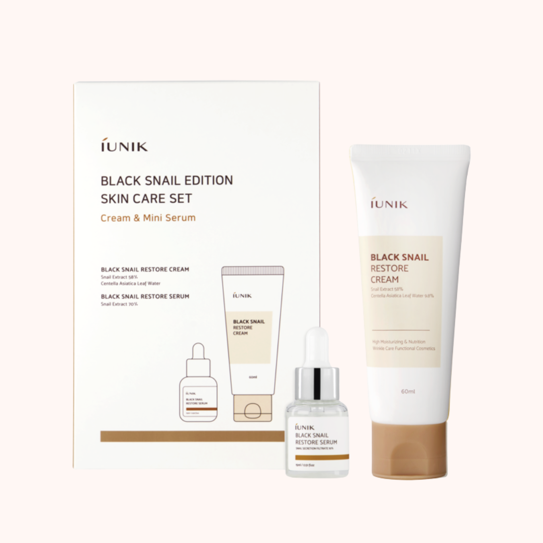 iUNIK Black Snail Edition Skincare Restore Set (2шт)
