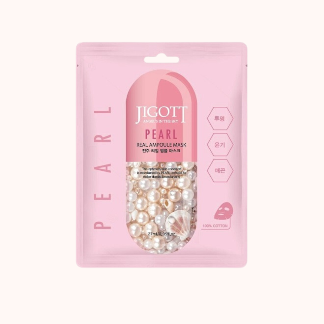 Jigott Pearl Real Ampoule Sheet Mask 27ml