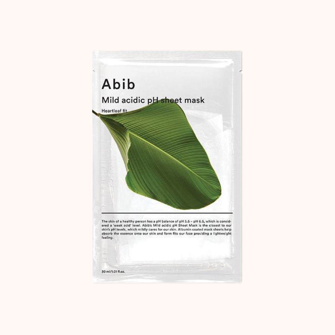 Abib’s Mild Acidic pH Heartleaf Sheet Mask 23ml