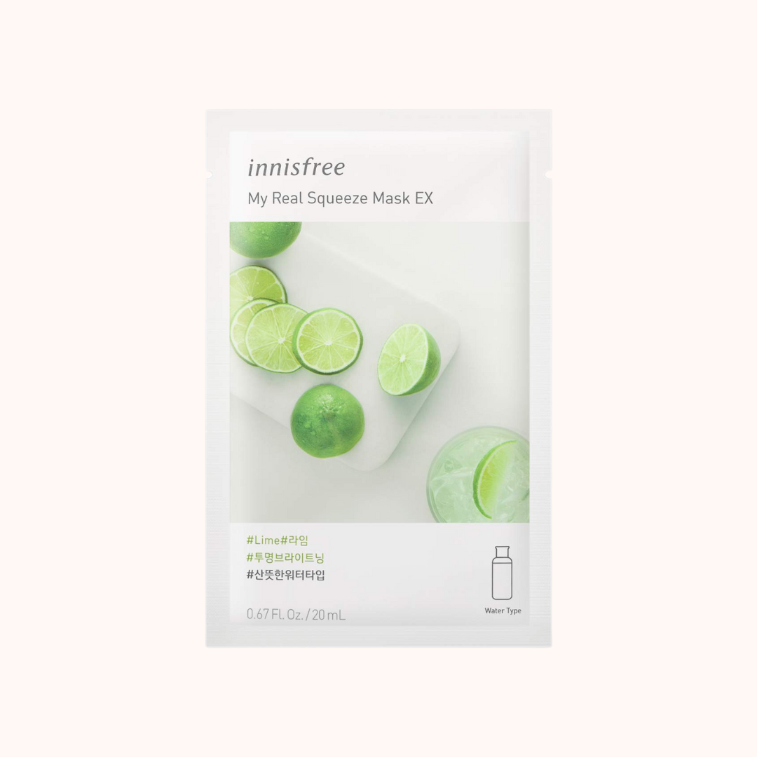 Innisfree My Real Squeeze Mask Lime Sheetmask 30ml
