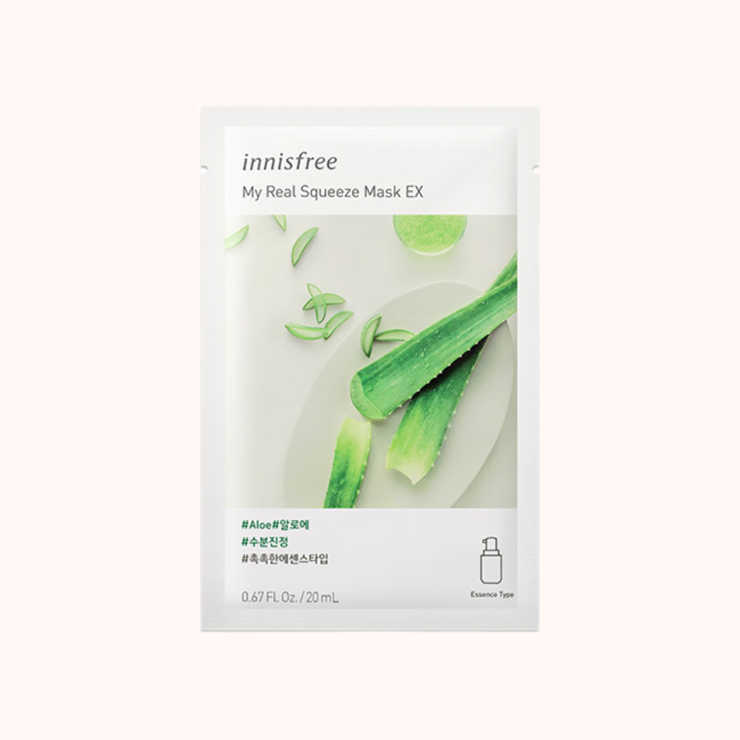 Innisfree my Real Squeeze Mask-Aloe Sheetmask 30ml