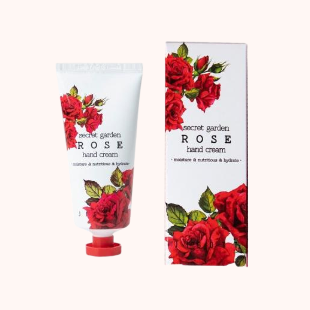 Jigott Secret Garden Rose Крем для рук с экстрактом розы 100мл