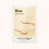 Packaging for Missha Airy Fit Brightening Sheet Mask Rice with an image of the product on a beige background.