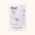 Packaging of Missha Airy Fit Hydrating Sheet Mask with pearl extract, showing the product name and an image of pearls on a purple background.