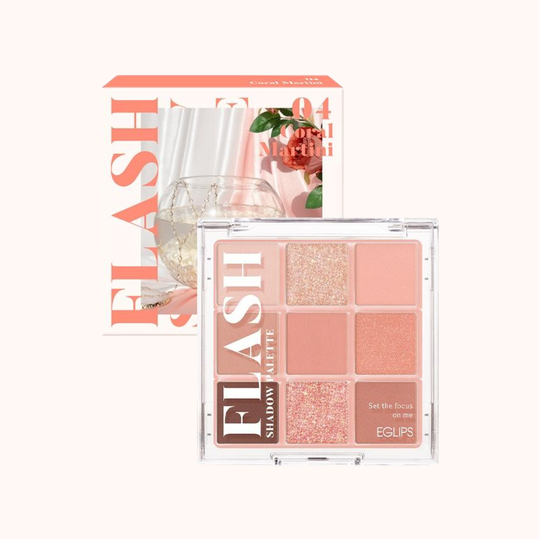 Eglips Flash Shadow Palette Matte, Shimmery&Glitter