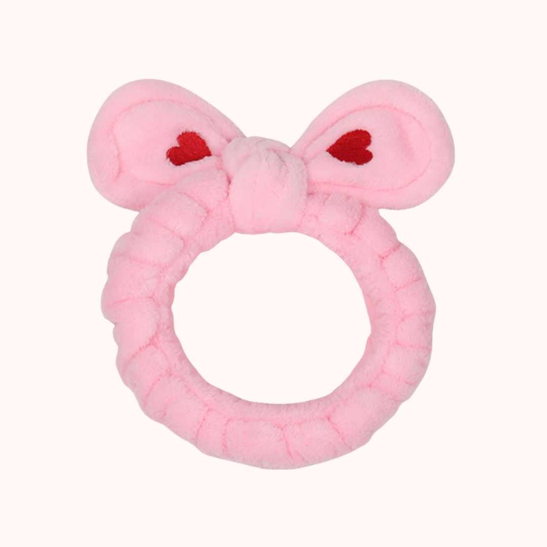 Bunny Ears Makeup Headband Pink